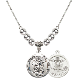 N32 Birthstone Necklace<br>St. Michael / Army