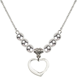 N32 Birthstone Necklace<br>Heart