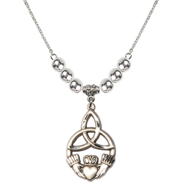 N32 Birthstone Necklace<br>Irish Knot / Claddagh