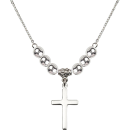 N32 Birthstone Necklace<br>Cross