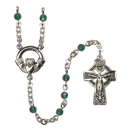 Claddagh<br>R0004#3 4mm Rosary