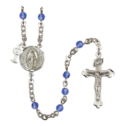 Miraculous<br>R0004CM-0601M 4mm Rosary<br>Available in 16 colors