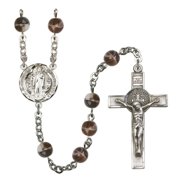 Saint Benedict<br>R0092#1 7mm Rosary<br>Available in 2 colors