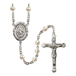 Miraculous<br>R0905#1 6mm Rosary<br>Plated
