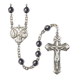 3-Way<br>R0936#2 6mm Rosary<br>Plated