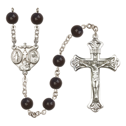 3-Way<br>R0938 8mm Rosary<br>Black Onyx