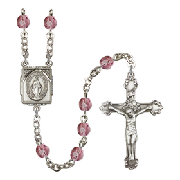 Miraculous<br>R2400#1 6mm Rosary<br>Available in 15 colors