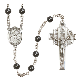 Our Lady of Peace<br>R5816CR 6mm Rosary<br>Cream Rose