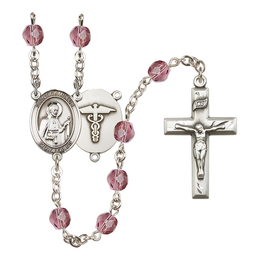 Saint Camillus of Lellis / Nurse<br>R6000-8019--9 6mm Rosary<br>Available in 12 colors