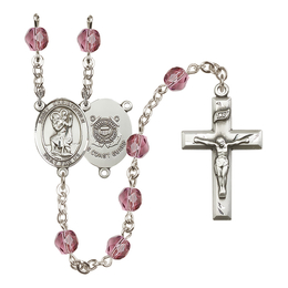 Saint Christopher / Coast Guard<br>R6000-8022--3 6mm Rosary<br>Available in 12 colors