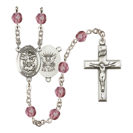 Saint Michael / Navy<br>R6000-8076--6 6mm Rosary<br>Available in 12 colors