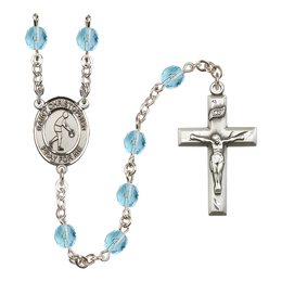 Saint Christopher/Basketball<br>R6000-8153 6mm Rosary<br>Available in 12 colors