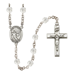 Saint Sebastian/Basketball<br>R6000-8602 6mm Rosary<br>Available in 12 colors