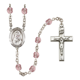 Saint Rita / Baseball<br>R6000-8181 6mm Rosary<br>Available in 12 colors