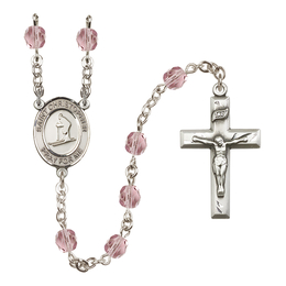 Saint Christopher / Skiing<br>R6000-8193 6mm Rosary<br>Available in 12 colors
