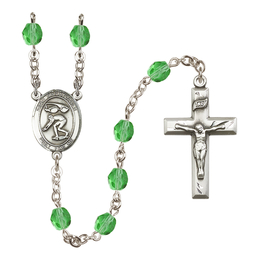 Saint Christopher/Swimming<br>R6000-8511 6mm Rosary<br>Available in 12 colors