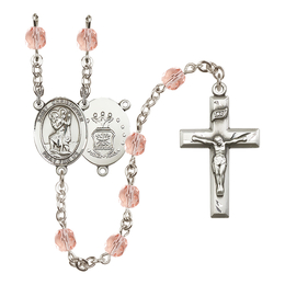 Saint Christopher / Air Force<br>R6000-8022--1 6mm Rosary<br>Available in 12 colors