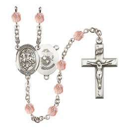 Saint George / Marines<br>R6000-8040--4 6mm Rosary<br>Available in 12 colors