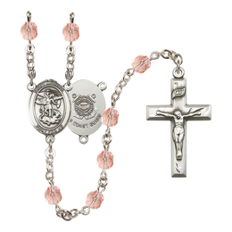 Saint Michael / Coast Guard<br>R6000-8076--3 6mm Rosary<br>Available in 12 colors