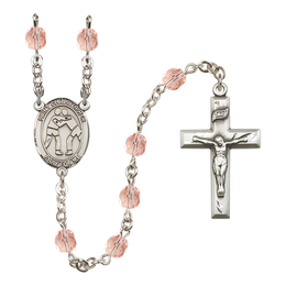 Saint Christopher/Wrestling<br>R6000-8159 6mm Rosary<br>Available in 12 colors