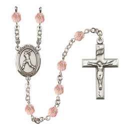Saint Sebastian / Softball<br>R6000-8183 6mm Rosary<br>Available in 12 colors
