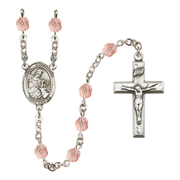 Saint Eustachius<br>R6000-8356 6mm Rosary<br>Available in 12 colors