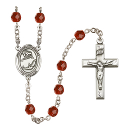 Saint Christopher/Gymnastics<br>R6000-8513 6mm Rosary<br>Available in 12 colors