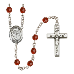 Guardian Angel/Basketball<br>R6000-8702 6mm Rosary<br>Available in 12 colors