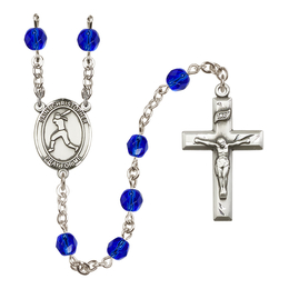 Saint Christopher/Softball<br>R6000-8145 6mm Rosary<br>Available in 12 colors