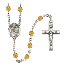 Saint Christopher / Karate<br>R6000-8515 6mm Rosary<br>Available in 12 colors