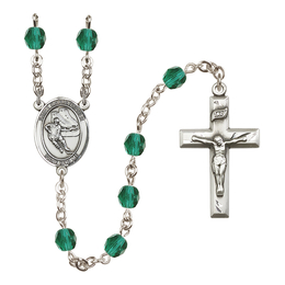 Saint Christopher/Hockey<br>R6000-8504 6mm Rosary<br>Available in 12 colors