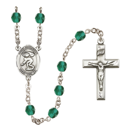 Saint Sebastian/Swimming<br>R6000-8611 6mm Rosary<br>Available in 12 colors