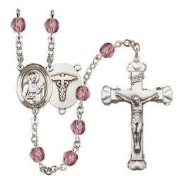 Saint Camillus of Lellis / Nurse<br>R6001-8019--9 6mm Rosary<br>Available in 12 colors