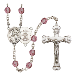 Saint Joan of Arc / Air Force<br>R6001-8053--1 6mm Rosary<br>Available in 12 colors