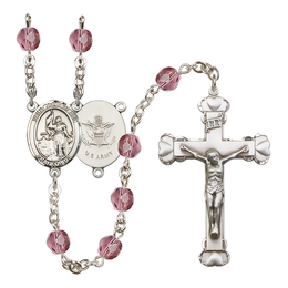 Saint Joan of Arc / Army<br>R6001-8053--2 6mm Rosary<br>Available in 12 colors