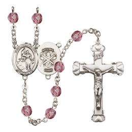 Saint Joan of Arc / Nat'l Guard<br>R6001-8053--5 6mm Rosary<br>Available in 12 colors