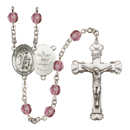 Guardian Angel W/ Child<br>R6001-8118--2 6mm Rosary<br>Available in 12 colors