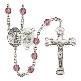 Guardian Angel / Navy<br>R6001-8118--6 6mm Rosary<br>Available in 12 colors