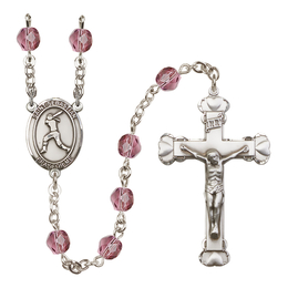 Saint Sebastian / Softball<br>R6001-8183 6mm Rosary<br>Available in 12 colors