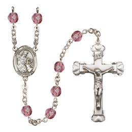 Saint Eustachius<br>R6001-8356 6mm Rosary<br>Available in 12 colors