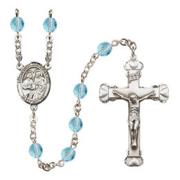 Saints Cosmas & Damian<br>R6001 6mm Rosary<br>Available in 11 colors