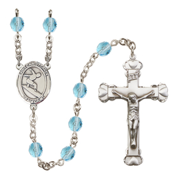 Saint Christopher/Surfing<br>R6001-8184 6mm Rosary<br>Available in 12 colors