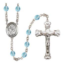 Guardian Angel/Basketball<br>R6001-8702 6mm Rosary<br>Available in 12 colors