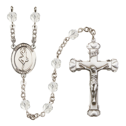 Saint Sebastian/Dance<br>R6001-8173 6mm Rosary<br>Available in 12 colors