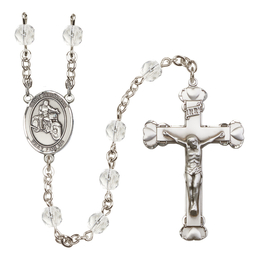 Saint Sebastian / Motorcycle<br>R6001-8197 6mm Rosary<br>Available in 12 colors