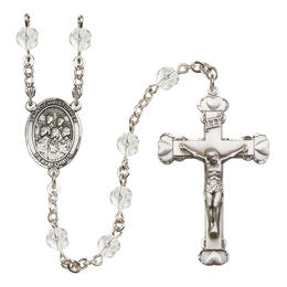 Saint Christopher / Choir<br>R6001-8514 6mm Rosary<br>Available in 12 colors