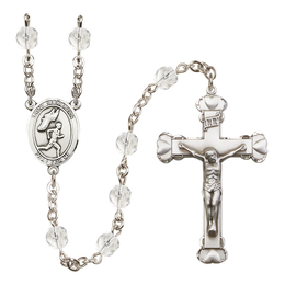 Saint Sebastian /Track&Field-Men<br>R6001-8609 6mm Rosary<br>Available in 12 colors