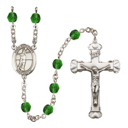 Saint Sebastian / Volleyball<br>R6001-8186 6mm Rosary<br>Available in 12 colors