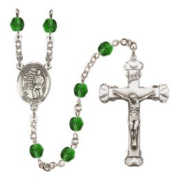 Saint Christopher / Karate<br>R6001-8515 6mm Rosary<br>Available in 12 colors