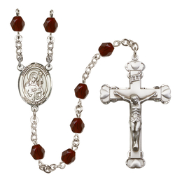 Saint Gertrude of Nivelles<br>R6001-8219 6mm Rosary<br>Available in 12 colors